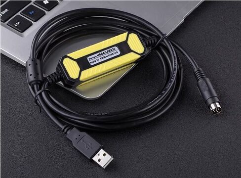 for USBACAB230 PLC Programming Cable EX ES EH etc DVP Full Series Download Cable Data Cable Black Economy in Saudi Arabia