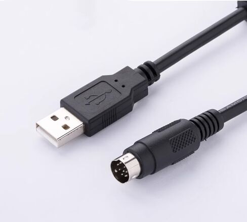 for USBACAB230 PLC Programming Cable EX ES EH etc DVP Full Series Download Cable Data Cable Black Economy in Saudi Arabia