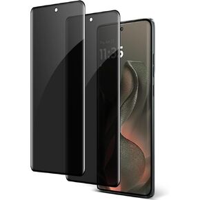 [2 Pack] Moto Edge 2025 Privacy Screen Protector ، 9H Glass Bedged ، Free Bubble ، HD Clear ، Anti-Scratch ، Anti Spy for Motorola Edge 2025 5G Glass Screen Protector in Kuwait