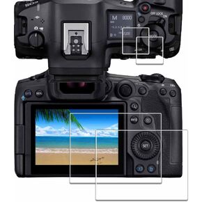 واقي شاشة iDaPro لكاميرا Canon EOS R100 + حبل يد [3+1 حزمة] زجاج مقوى سهل التركيب in Kuwait