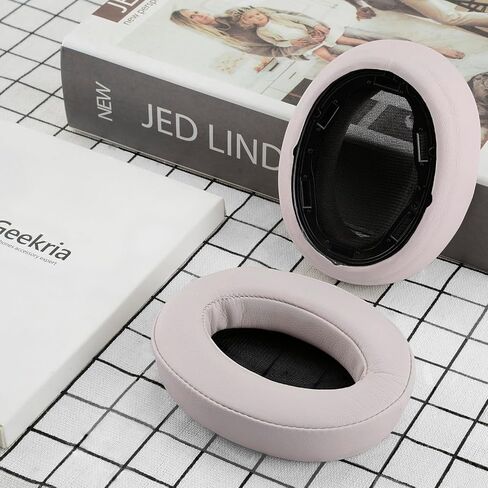 Geekria QuickFit Replacement Ear Pads for Sony WH-H910N Wireless Noise-Canceling Headphones Ear Cushions, Headset Earpads, Ear Cups Repair Parts (Black) in Kuwait