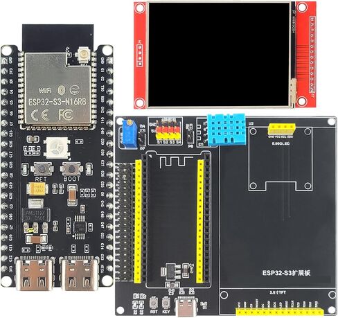 لوحة تطوير ESP32 S3 لـ Arduino Kit Bt Ipex DIY MCU مع 2.8 بوصة محول توسيع العرض ESP32-S3-DEVKITC-1 ESP32S3 N16R8 42PIN CH340X TYPEC in Saudi Arabia