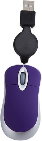 Homsfou Wired Mice Mini Mouse Mouse Mouse Mouse Mouse Pocket USB Wired Wired USB Plug Girl Purple Mute ، 7x4cm in Kuwait