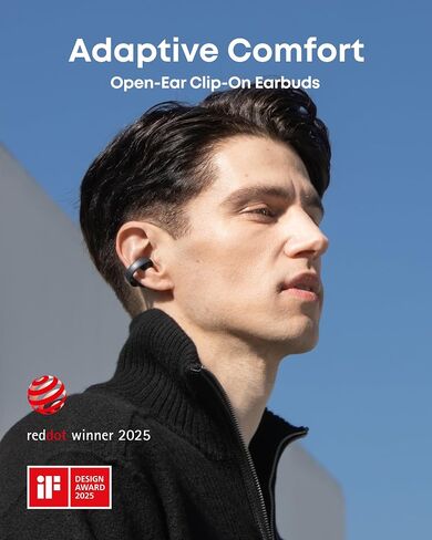 Soundcore AeroClip by Anker Open Ear Earbuds, Clip On Earbuds (Renewed) in Kuwait