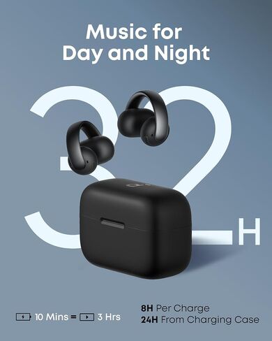 Soundcore AeroClip by Anker Open Ear Earbuds, Clip On Earbuds (Renewed) in Kuwait