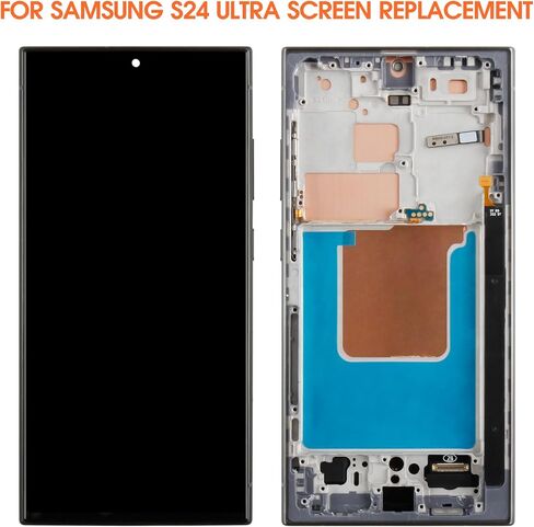 incell for Samsung Galaxy S24 Ultra Screen Replace for Samsung S24 Ultra LCD Display S928B SM-S928U LCD Digitizer Touch Screen Association Black مع إطار (بدون بصمة) in Saudi Arabia