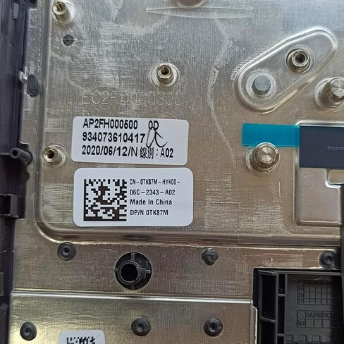 استبدال Dell Chromebook 11 3100 محمول العلوي العلوي CAPER CASE RAMREST NOT-BACKLIT مجموعة لوحة المفاتيح الجزء 0TK87M TK87M أسود in Saudi Arabia