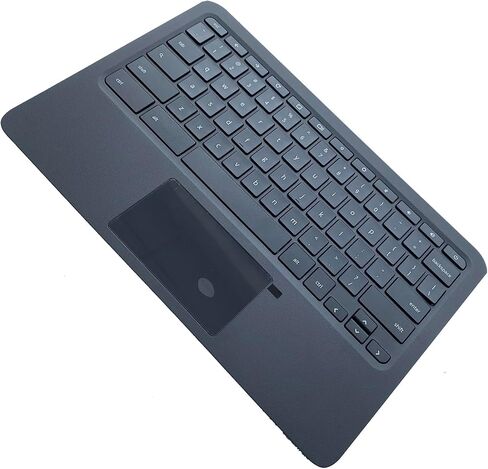 Replacement for HP Chromebook 11 G6 EE 11A-ND0100WM Laptop Upper Top Cover Case Palmrest Not-Backlit Keyboard Touchpad Assembly Part L92334-001 L14922-001 in Saudi Arabia