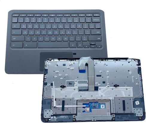 Replacement for HP Chromebook 11 G6 EE 11A-ND0100WM Laptop Upper Top Cover Case Palmrest Not-Backlit Keyboard Touchpad Assembly Part L92334-001 L14922-001 in Saudi Arabia