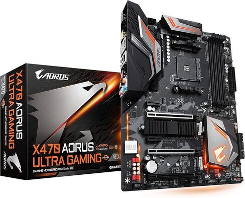 Gigabyte X470 Aorus Ultra Gaming (AMD Ryzen AM4/X470/USB 3.1 Gen 2 Front Type C/ATX/DDR4/Motherboard) (متجدد) in Saudi Arabia