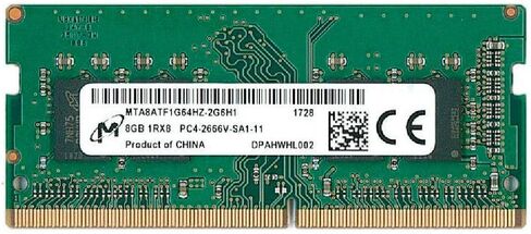 Micron 8GB So-DIMM 1RX8 DDR4 PC4-21300 2666MHz MEMORY MEDULE MTA8ATF1G64HZ-2G6H1 in Kuwait