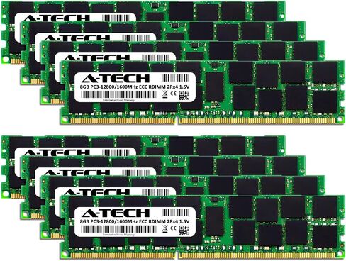 A-Tech 32GB ECC مجموعة ذاكرة مسجلة لـ HP Z420 Workstation (2 × 16GB) ECC-RDIMMDDR3 PC3-12800 1600MHz 240-PIN DIMM 2RX4 1.5V RAM DUAL RAM in Saudi Arabia