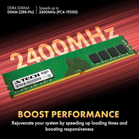A-Tech 8GB RAM Replacement for Dell SNPM0VW4C/8G, A9321911, M0VW4, 0M0VW4 | DDR4 2400MHz PC4-19200 1Rx8 Non-ECC DIMM Desktop Tower PC Single Memory Module in Saudi Arabia