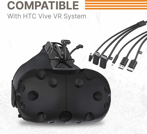 Skywin 3-in-1 Round HTC Vive Compatible Cable - Replacement for HTC Vive 3 in 1 HDMI+USB+DC 5 Meter Cable for Linkbox and Headset Connection (16 Foot) in Saudi Arabia