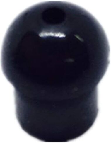 سماعات أذن بديلة من مطاط السيليكون الأسود من Lsgoodcare متوافقة مع Motorola Kenwood Icom Yaesu Baofeng HYT Midland Cobra Radio Surveillance Acoustic Tube Earpiece Headphone، حزمة من 50 in Saudi Arabia