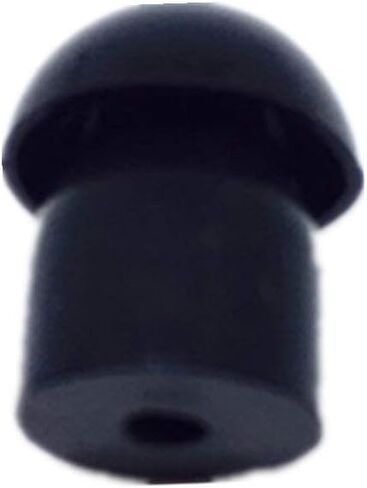 سماعات أذن بديلة من مطاط السيليكون الأسود من Lsgoodcare متوافقة مع Motorola Kenwood Icom Yaesu Baofeng HYT Midland Cobra Radio Surveillance Acoustic Tube Earpiece Headphone، حزمة من 50 in Saudi Arabia