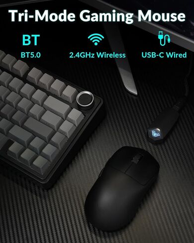 لوحة مفاتيح ميكانيكية لاسلكية AULA S98 مع شاشة و Knob SC800 MOUSE WIRELESS in Kuwait