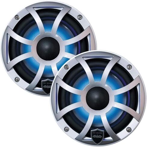 الأصوات الرطبة | Revo 6 XS-S V3 | مكبر صوت عالي الإخراج 6.5 "مكبر صوت محوري بحري مع الإضاءة الخلفية RGB ومفتوحة الشبكة الفضية المواجهة in Saudi Arabia