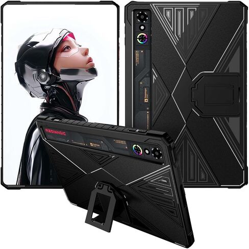 غطاء الحالة لـ Redmagic Astra Gaming Tablet 9.06 بوصة ، غطاء وقائي TPU الناعم الناعم مع Kickstand for Redmagic Gaming Tablet 3 Pro ، Anti-scratch ، frardbroof ، Black in Kuwait