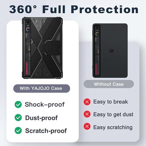 غطاء الحالة لـ Redmagic Astra Gaming Tablet 9.06 بوصة ، غطاء وقائي TPU الناعم الناعم مع Kickstand for Redmagic Gaming Tablet 3 Pro ، Anti-scratch ، frardbroof ، Black in Kuwait