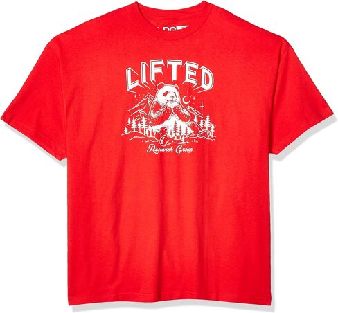 LRG Lifted Research Group Men's Logo Graphic Panda Mountain T-Shirt in Saudi Arabia