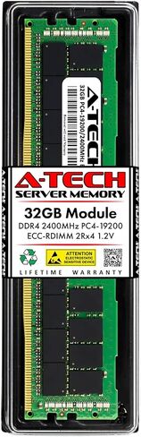 A-Tech 32GB RAM لـ Dell PowerEdge R630 | DDR4 2400MHz PC4-19200 ECC مسجلة RDIMM 2RX4 وحدة ترقية الذاكرة SERDAR in Kuwait
