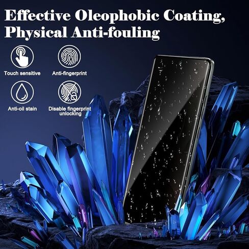 [2 Pack] Moto Edge 2025 Privacy Screen Protector ، 9H Glass Bedged ، Free Bubble ، HD Clear ، Anti-Scratch ، Anti Spy for Motorola Edge 2025 5G Glass Screen Protector in Kuwait