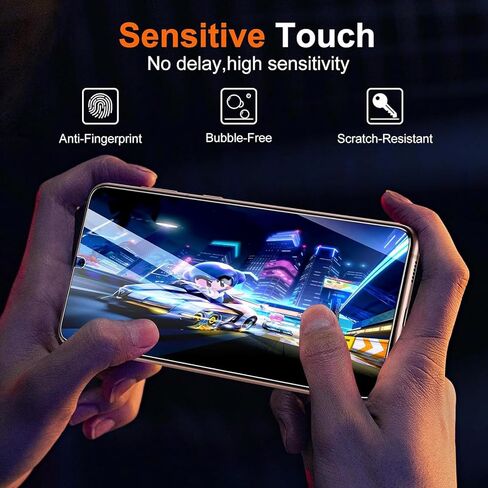 [2 Pack] Moto Edge 2025 Privacy Screen Protector ، 9H Glass Bedged ، Free Bubble ، HD Clear ، Anti-Scratch ، Anti Spy for Motorola Edge 2025 5G Glass Screen Protector in Kuwait