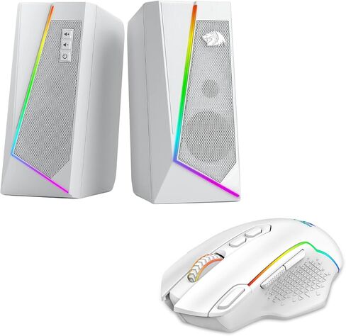 Redragon GS520 RGB مكبرات صوت سطح المكتب و M810 Pro Gaming Mouse Bundle in Saudi Arabia