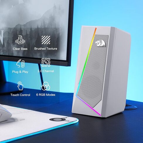 Redragon GS520 RGB مكبرات صوت سطح المكتب و M810 Pro Gaming Mouse Bundle in Saudi Arabia
