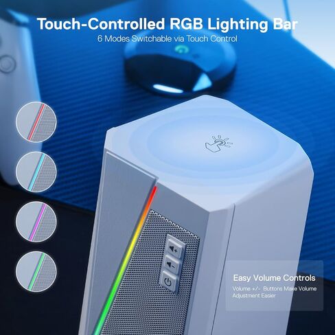 Redragon GS520 RGB مكبرات صوت سطح المكتب و M810 Pro Gaming Mouse Bundle in Saudi Arabia