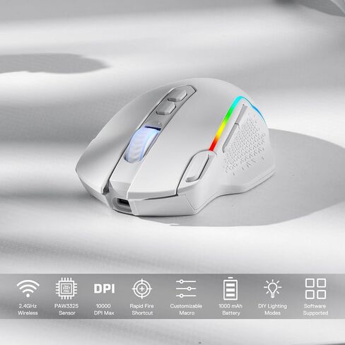 Redragon GS520 RGB مكبرات صوت سطح المكتب و M810 Pro Gaming Mouse Bundle in Saudi Arabia