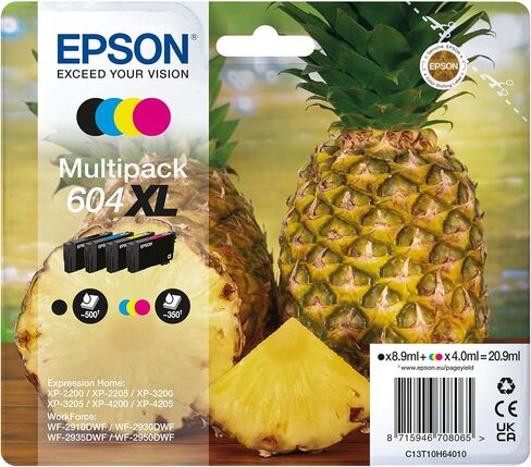 Epson 604XL الأناناس ، خراطيش حبر أصلية ، 4 ألوان in Saudi Arabia