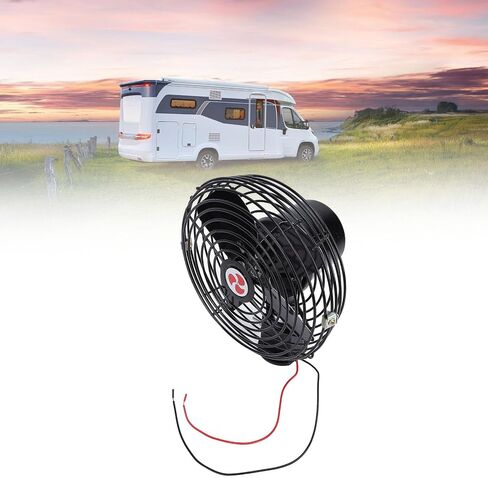 Heavy Duty 12V Car Fan, Quiet Metal Cooling Fan for Truck RV SUV Boat, 2 Speed Switch with 12V Car, Portable Cooling, Air (6 Inch) in Saudi Arabia