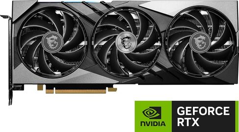 MSI Gaming GeForce RTX 4070 Ti 12GB GDRR6X 192-Bit HDMI/DP Nvlink Tri-Frozr 3 Ada Lovelace Architecture Graphics Card (RTX 4070 Ti Gaming X Slim 12G), Black (Renewed) in Saudi Arabia