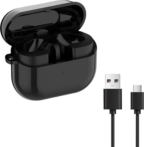 Charging Case for Samsung Galaxy Buds 3 (not pro), Replacement Charger Case Dock Charging Box with USB C Cable for Galaxy Buds 3 (SM-R530) Earbuds (Black) in Saudi Arabia