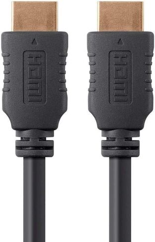 كابل Monoprice HDMI عالي السرعة - 15 قدم - أسود وكابل HDMI ممتاز معتمد 115428 - 6 أقدام - أسود، 4K@60 هرتز، HDR، 18 جيجابت في الثانية، 28AWG، YUV 4:4:4، تدفق فيديو مزدوج in Saudi Arabia