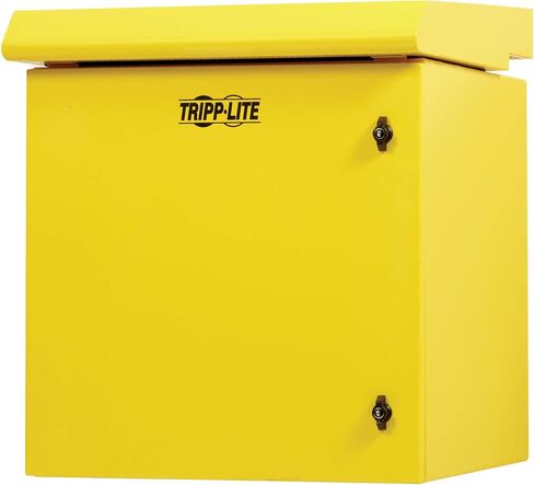 Tripp Lite 12U Locking Industrial Wallmount NEMA 3R Protection Server Rack Slevosure ، 23 بوصة ، بناء معادن عميقة ، شاقة ، مراوح داخلية مدمجة ، أصفر ، ضمان مدته 5 سنوات (SRN3RY12U) in Kuwait