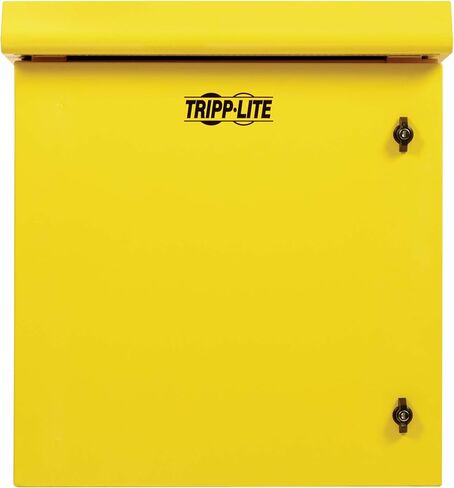 Tripp Lite 12U Locking Industrial Wallmount NEMA 3R Protection Server Rack Slevosure ، 23 بوصة ، بناء معادن عميقة ، شاقة ، مراوح داخلية مدمجة ، أصفر ، ضمان مدته 5 سنوات (SRN3RY12U) in Kuwait