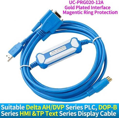 Compatible AH Series DOP-B Series HMI and TP Text Display Programming Cable IFD6601 UC-PRG020-12A in Saudi Arabia