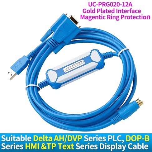 Compatible AH Series DOP-B Series HMI and TP Text Display Programming Cable IFD6601 UC-PRG020-12A in Saudi Arabia