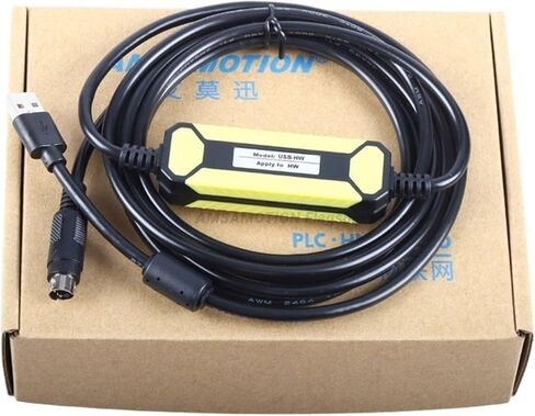 كابل برمجة USB-HW لـ E/S/H/C/T Series Round 4Pin RS232 خط تنزيل الاتصال in Saudi Arabia