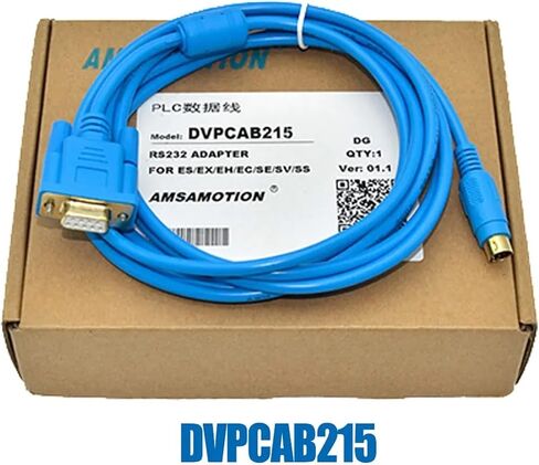 DVPCAB215 Suitable for Programming Cable PC-DVP Download Serial RS232 Interface Data Wire(DVPCAB215(White),15m) in Saudi Arabia