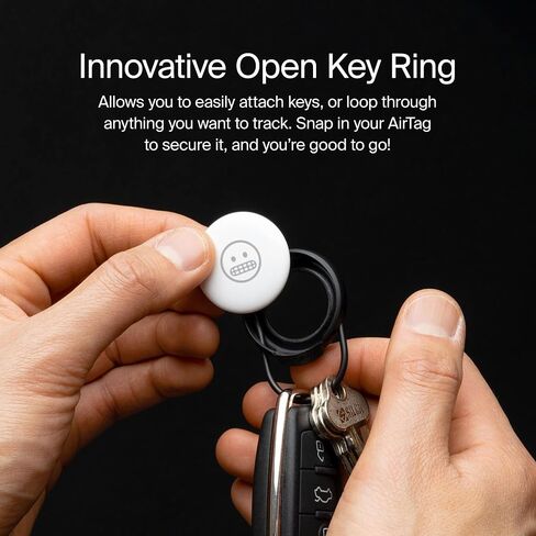 Orbitkey Slim Case for AirTag | Made with Stainless Steel and TPU | Securely Holds Your Apple AirTag | Easily Attach to Keys or Anything You Want to Track with The Open Key Ring | Granite in Saudi Arabia