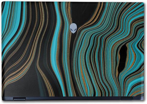 Laptop Skin Compatible with Alienware M16 R2 (2024) - Blue Canyon - Premium 3M Vinyl Protective Wrap Decal Cover - Easy to Apply | Crafted in The USA by MightySkins in Saudi Arabia