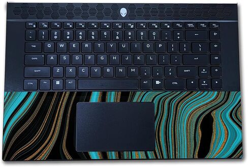 Laptop Skin Compatible with Alienware M16 R2 (2024) - Blue Canyon - Premium 3M Vinyl Protective Wrap Decal Cover - Easy to Apply | Crafted in The USA by MightySkins in Saudi Arabia