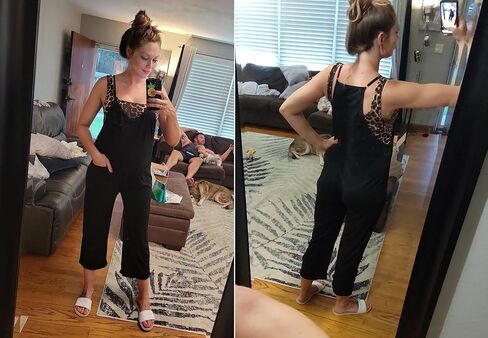 Women Casual Jumpsuits Summer Sleeveless Loose Jumpsuit Shoulder Strap Adjustable Long Pants Rompers with Pockets in Saudi Arabia
