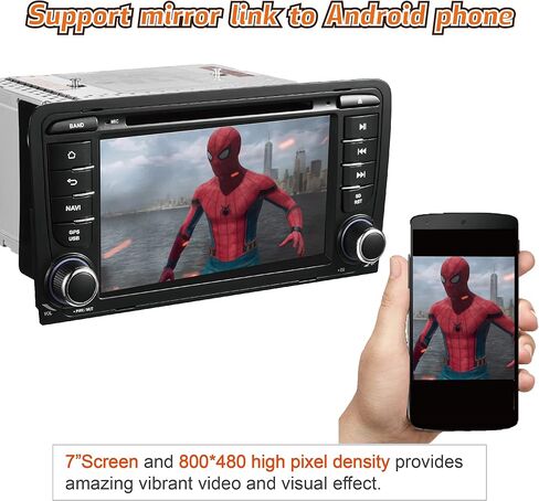 AMASE AUDIO Android 11 Car Stereo, 2 Din Compatible for Audi A4 S4 RS4, 7" Touchscreen,DSP+, DVD Player in-Dash, Support Wireless Apple carplay Android Auto/GPS navi/Fast Boot/Back Camera/OBDII in Saudi Arabia