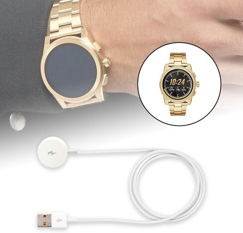 5V/1A Smart Watch Charger Cable Replacement for Michael Kors MKT5017 MKT5020 MKT5021 MKT5022, Magnetic Watch Wireless Charger Fast Charging Cable in Saudi Arabia