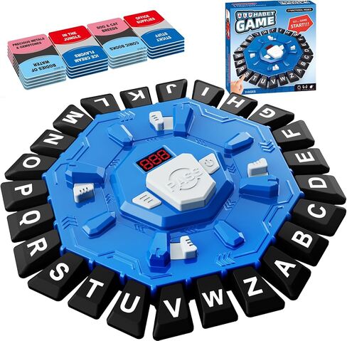 لعبة Word مع عرض LED ، ألعاب Alphabet ، لعبة عائلة سريعة الخطى لتعلم هدايا لعب اللعبة للأعمار 3+ (الأزرق) in Kuwait